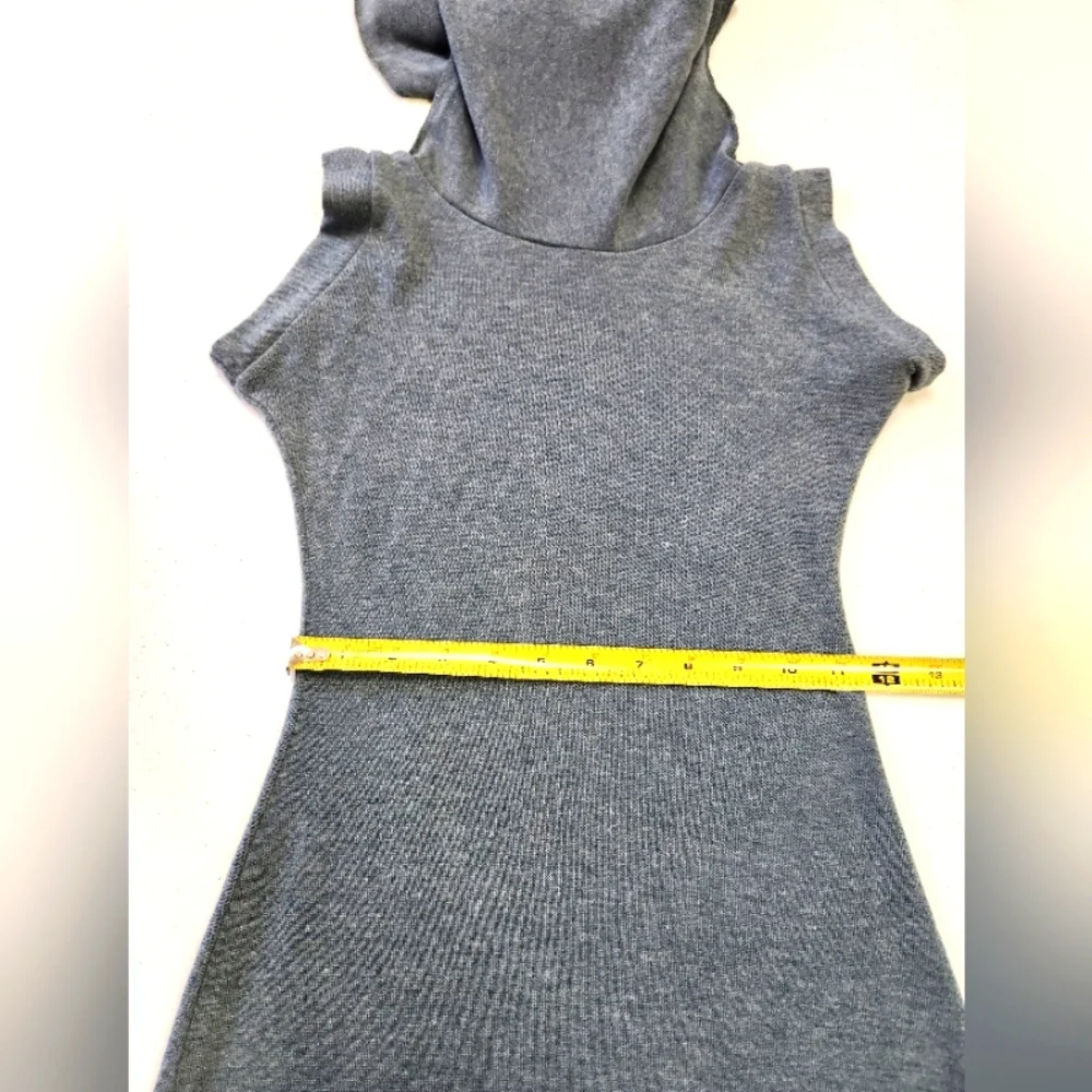 Green-Blue Sleeveless Dress with Cowl Neck -Mannequin Worn Only. - Picture 15 of 16